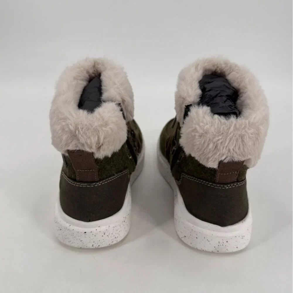 Romika Womens Fleece Olive Green Boots Size 7 7.5 38 Helsinki 01 - Picture 3 of 12
